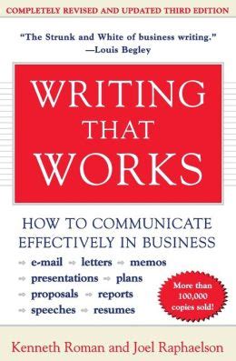 writing that works how to communicate effectively in business Reader